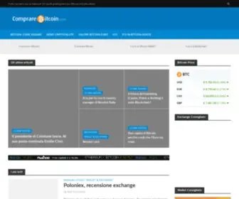 Comprarebitcoin.com(Comprare Bitcoin) Screenshot