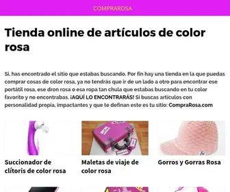 Comprarosa.com(Tienda online de artículos de color rosa) Screenshot