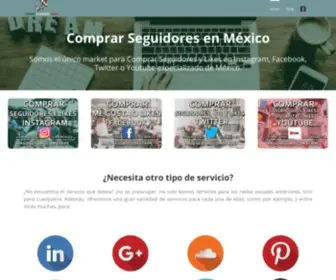 Comprarseguidores.mx(Comprar Seguidores en México) Screenshot