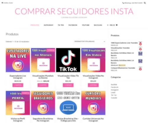 Comprarseguidoresinsta.com.br(Comprar Seguidores Insta) Screenshot