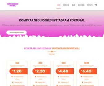 Comprarseguidoresportugal.com(Comprar Seguidores Instagram Portugal) Screenshot