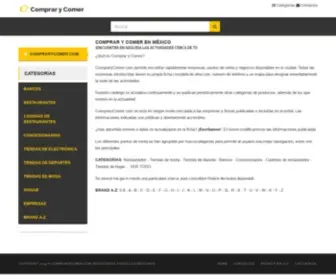 Comprarycomer.com(Comprar y Comer: Lista gratuita en línea de empresas y actividades en México) Screenshot