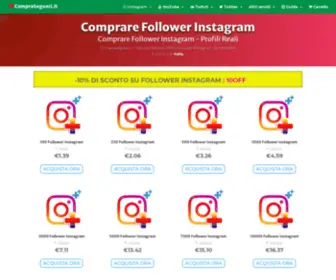 Compraseguaci.it(Comprare Follower Instagram) Screenshot