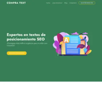 Compratext.com(Consigue artículos para posicionar en Google de primero) Screenshot