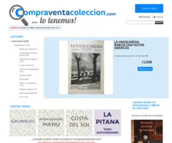 Compraventacoleccion.com(Compra Venta Colección de antiguedades y objetos de coleccionismo) Screenshot