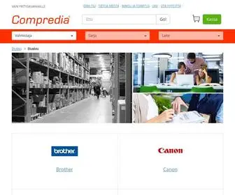 Compredia.fi(Tilaa tulostustarvikkeet helposti verkkokaupasta) Screenshot