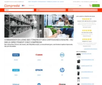 Compredia.fr(Votre specialiste en consommables pour imprimantes) Screenshot
