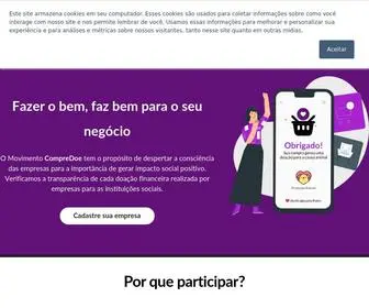 Compredoe.com.br(Movimento CompreDoe) Screenshot