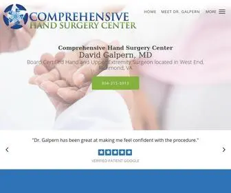 Comprehensivehandsurgerycenter.com(David Galpern) Screenshot