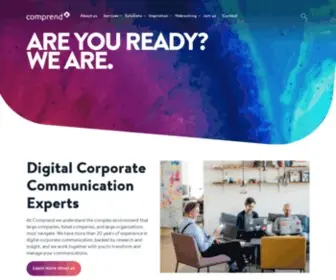 Comprend.com(Digital corporate communications) Screenshot