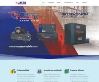Compresoresjafer.com(Compresores Industriales y Accesorios para Aire Comprimido) Screenshot