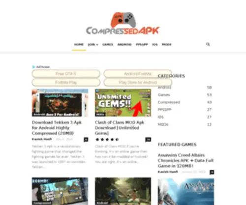 Compressedapk.com(Compressedapk) Screenshot