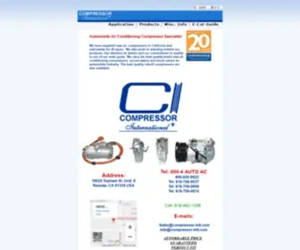 Compressor-INTL.com(Automobile Air Conditioning Compressors) Screenshot