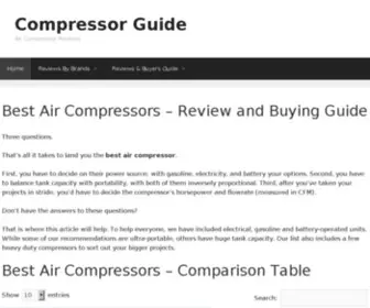 Compressorguide.com(Compressorguide) Screenshot