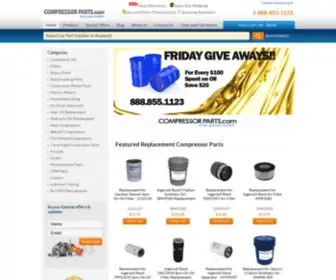 Compressorparts.com(Air Compressor Parts & Oils) Screenshot