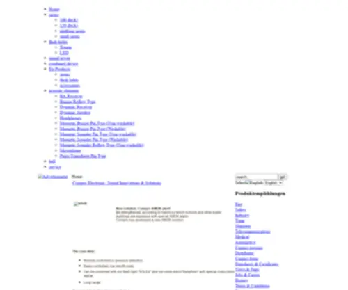 Compro-Electronic.de(Compro Electronic GmbH) Screenshot