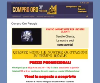 Comprooro-Perugia.com(Compro Oro Perugia) Screenshot