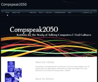 Compspeak2050.org(Institute for the Study of Talking Computers & Oral Cultures) Screenshot