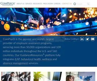 Compsych.com(ComPsych® Corporation is the world’s largest provider of employee assistance programs (EAP)) Screenshot