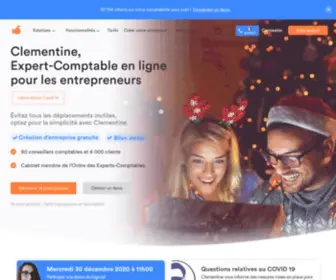 Compta-Clementine.fr(L'Expert-Comptable en ligne simple et efficace) Screenshot