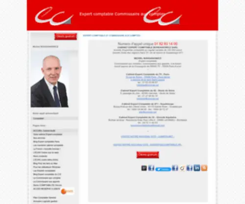 Comptablesparis.com(Cabinet expert comptable et commissaire aux comptes Expert Comptable a Paris 8EME 75008) Screenshot