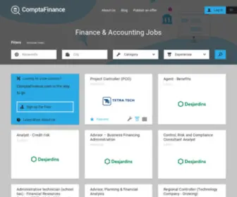 Comptafinance.com(Emplois en Comptabilité et Finance pour Comptable au Québec) Screenshot