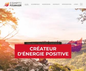 Compte-Fournier.com(Compte-Fournier est concepteur-manufacturier de chaudières industrielles à biomasse) Screenshot