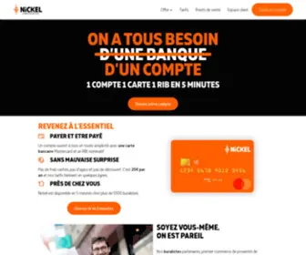 Comptenickel.com(Le compte pour tous ouvert chez votre buraliste) Screenshot