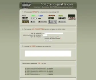 Compteur-Gratis.com Screenshot