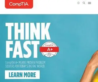 Comptia.org(Information Technology (IT) Certifications & Training) Screenshot