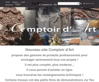 Comptoirdart.fr(Comptoir d'Art) Screenshot