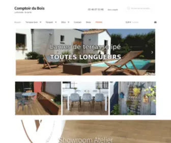 Comptoirdubois.com(Autour de ces trois univers Terrasse bois) Screenshot