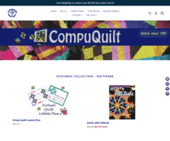 Compuquilt.com(CompuQuilt's Fun Stuff for Quilters) Screenshot