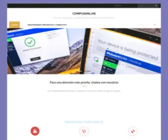 Compusanluis.com(Servicio, reparación, mantenimiento y venta de computadoras) Screenshot