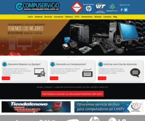 Compuservicio.com.ve(Bienvenidos a Compuservicio) Screenshot
