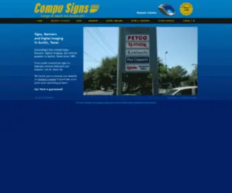 Compusigns.com(Signs, Banners and Digital Imaging in Austin, Texas) Screenshot