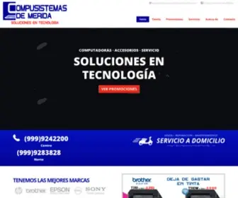 Compusistemasdemerida.com(Compusistemas de Mérida) Screenshot