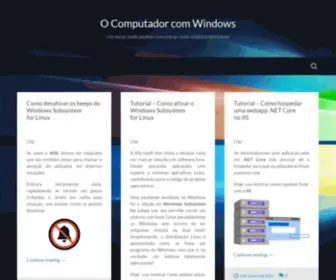 Computadorcomwindows.com(Um local onde podem encontrar tudo sobre o Windows) Screenshot