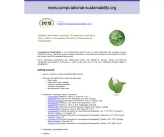 Computational-Sustainability.org(Computational Sustainability) Screenshot