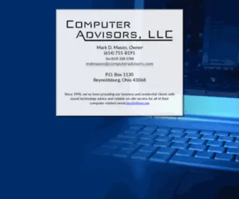 Computeradvisors.com(Computer Advisors) Screenshot