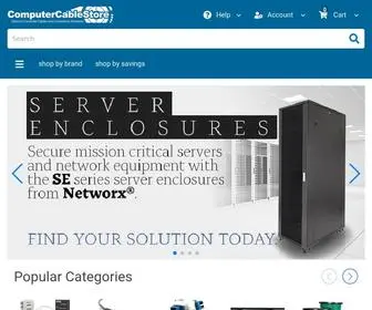 Computercablestore.com(Cables, Adapters, Fiber, Network Add-ons & Tools) Screenshot