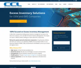 Computercomponents.com(Sell Excess Electronic Components with CCL) Screenshot