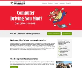 Computerdavepcrepair.com(Computer Repair Owensboro) Screenshot