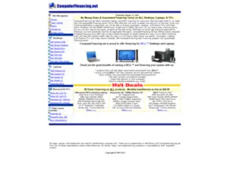 Computerfinancing.net(Computer financing for bad credit since 1997) Screenshot