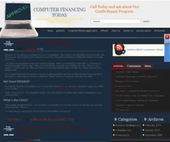 Computerfinancingtoday.com(Computer credit) Screenshot