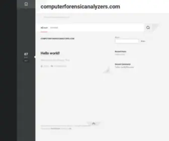 Computerforensicanalyzers.com(Computer forensics specialist) Screenshot