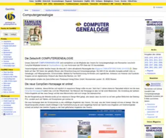 Computergenealogie.de(GenWiki) Screenshot