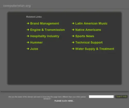 Computerisfun.org(Computer for Fun) Screenshot