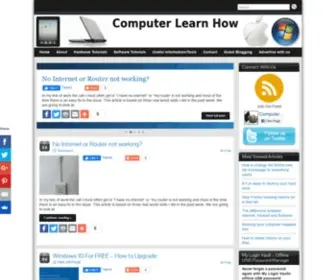 Computerlearnhow.com(Learn how to do anything with our tutorials) Screenshot