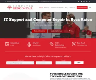 Computermediconcall.com(Computer Repair Boca Raton) Screenshot